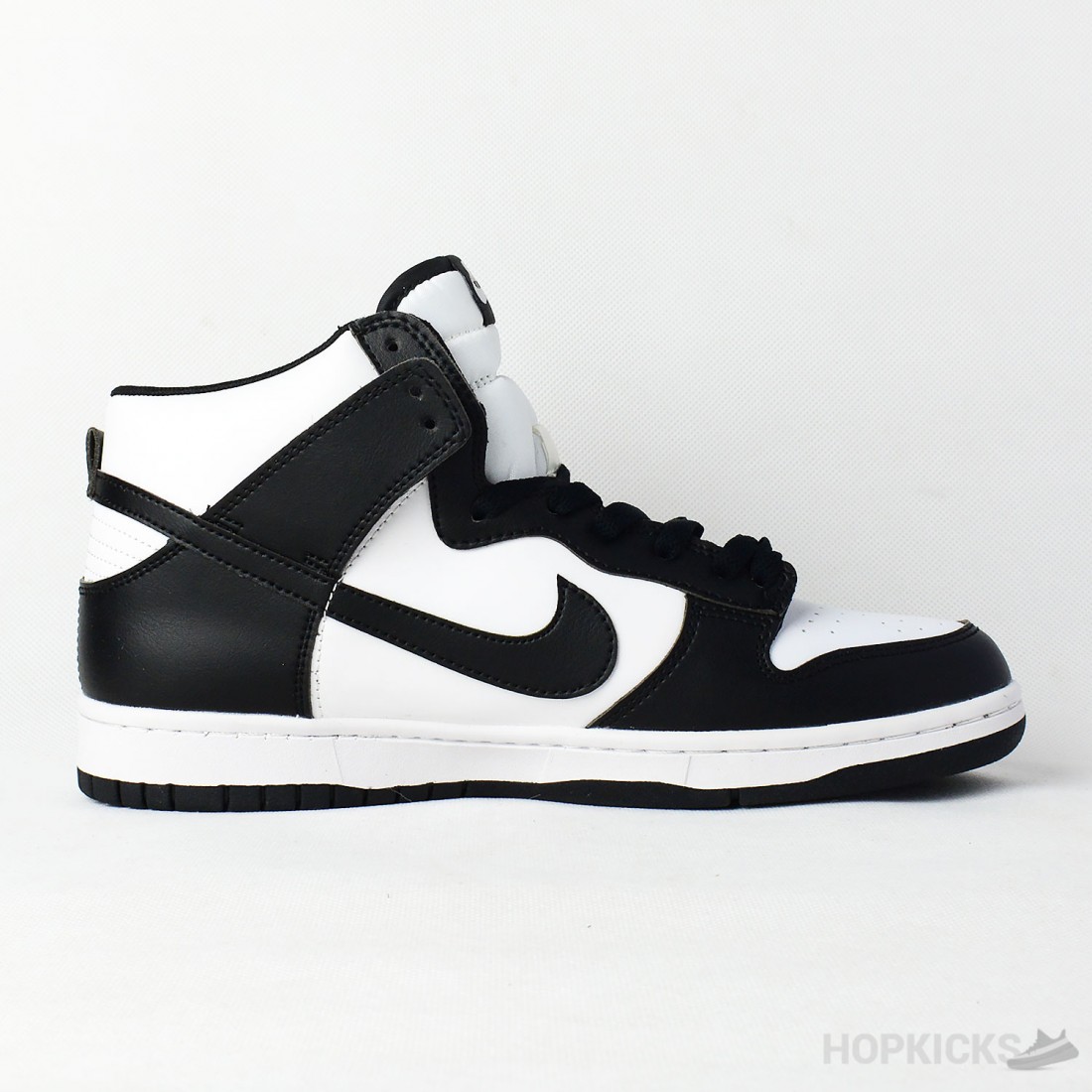 sb dunk high black white